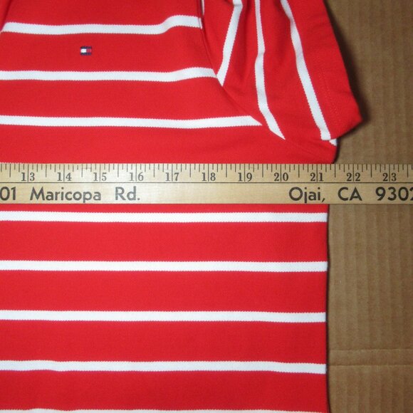 Tommy Hilfiger Red & White Striped Polo Dress | Size XL - Picture 5 of 10